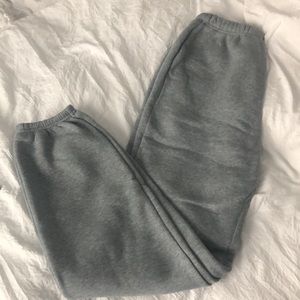 Gray thick joggers